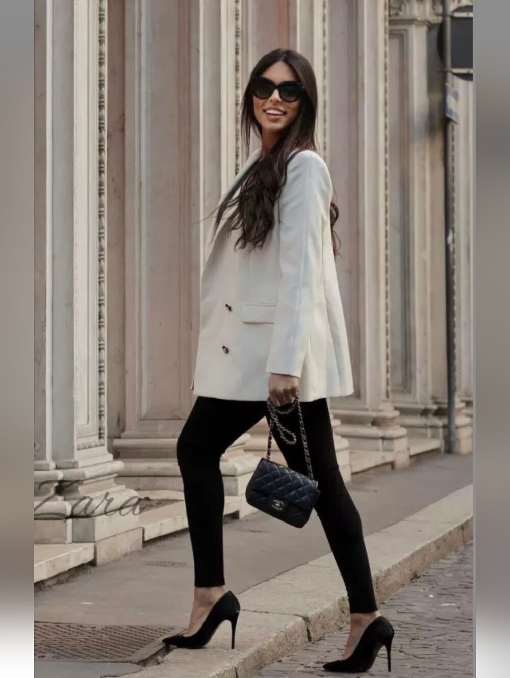 Zara Straight Cut Oversized Blazer NWT Size XS - Picture 3 of 17